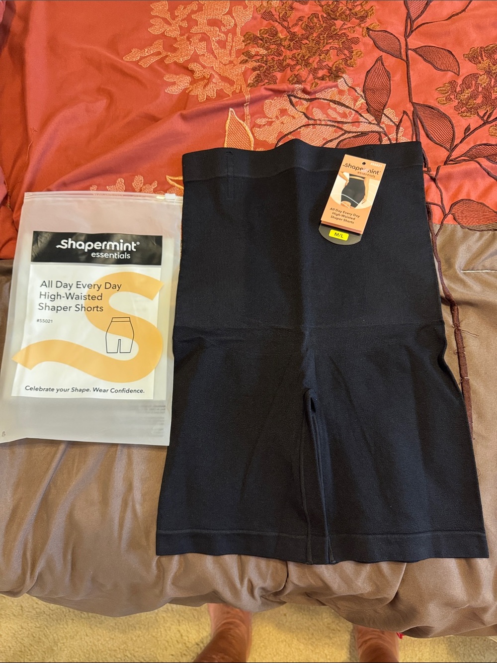 Shapermint Black High-Waisted Shaper Shorts